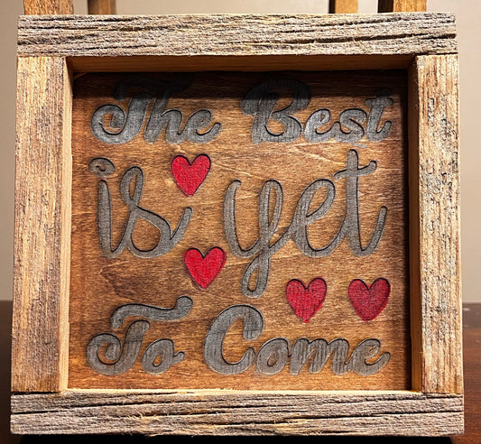 Rustic style House Signs with Custom Barn Wood Frames
