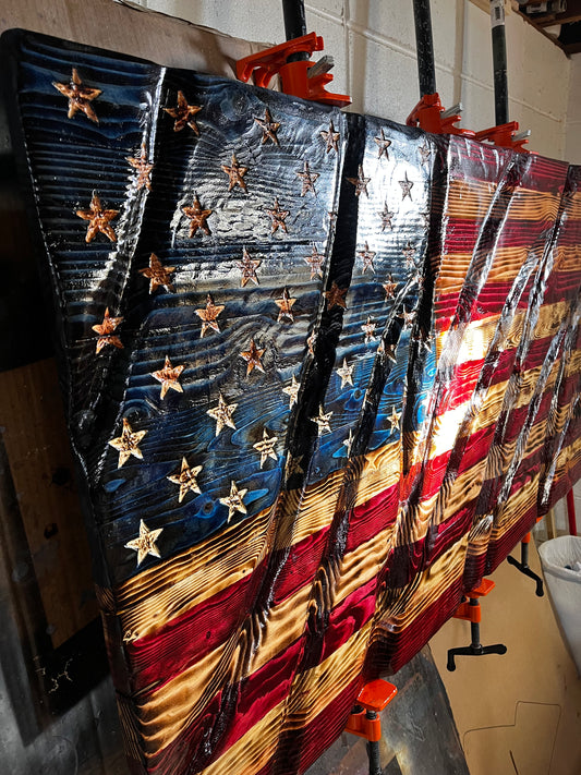 US Wavy Flag, 3’x5’